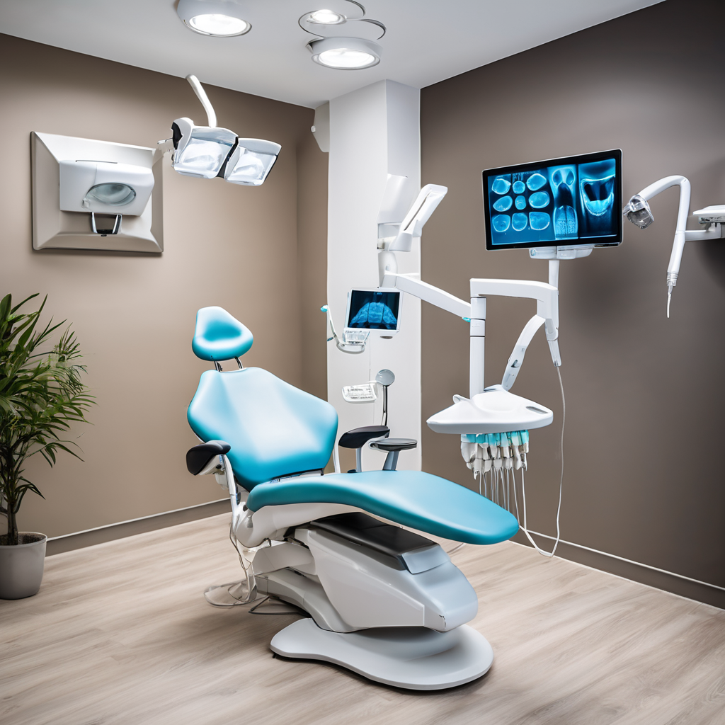 Modern dental office with advanced tooth replacement technology